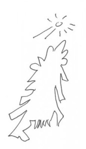 Onregelmatige vorm in de zon